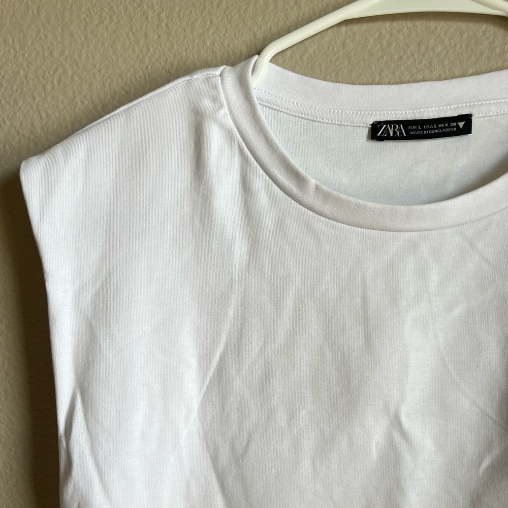 Zara White tee